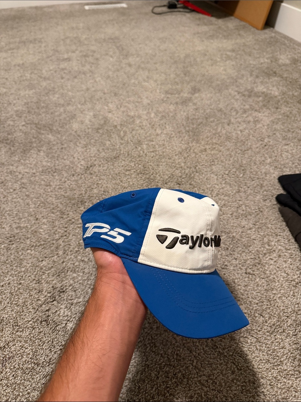 TaylorMade Blue and White TP5 Golf Cap